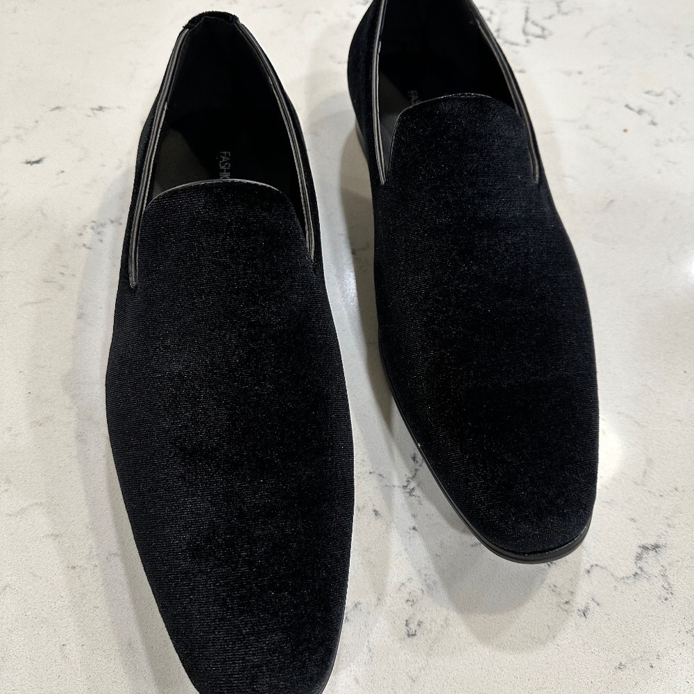 Casual faux suede loafers